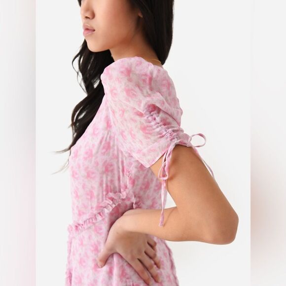 LoveShackFancy Posh Mini Dress, Rose Patch, NWT, Size 4 - Picture 6 of 16